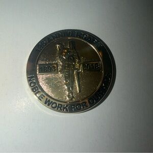 1893-2018 Shriners 125th Anniversary Gold Round Coin 1 3/4”